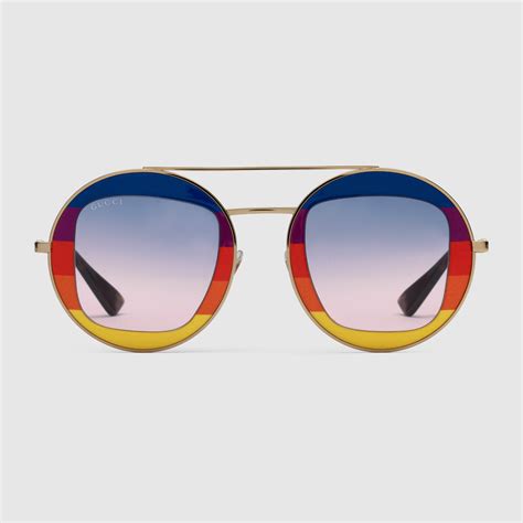 gucci metal frame sunglasses